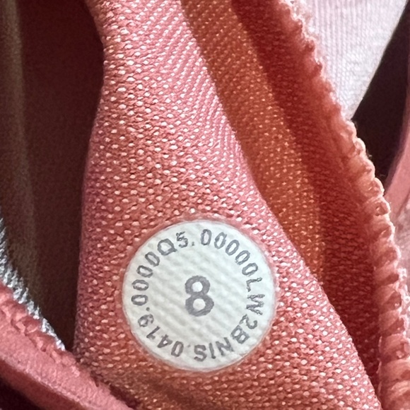 Lululemon Ebb to Train *Abstract Women's Sports Bra Copper Clay/Angel Wing, Sz 8 - Picture 5 of 8